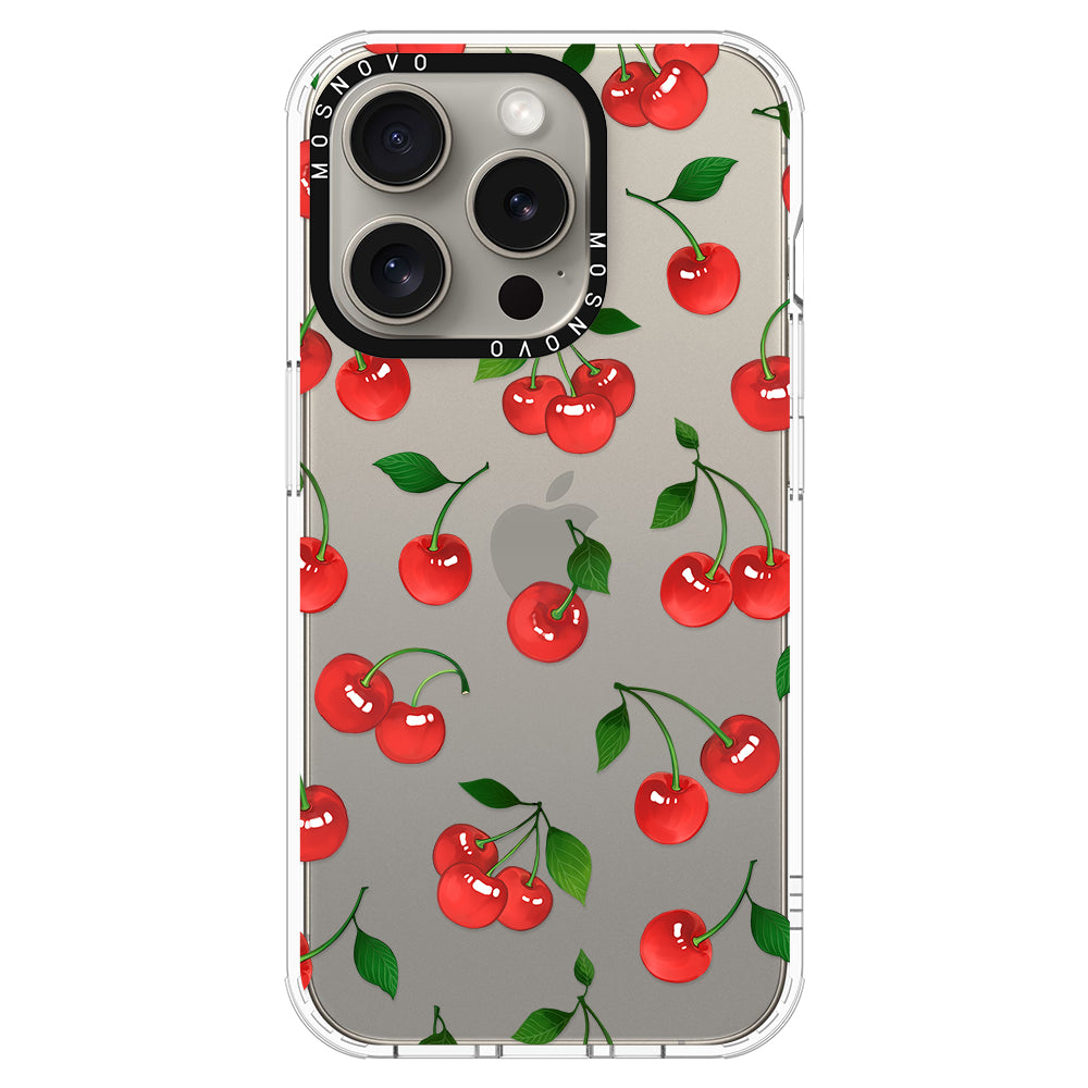 Poppy Cherry Phone Case - iPhone 15 Pro Case - MOSNOVO