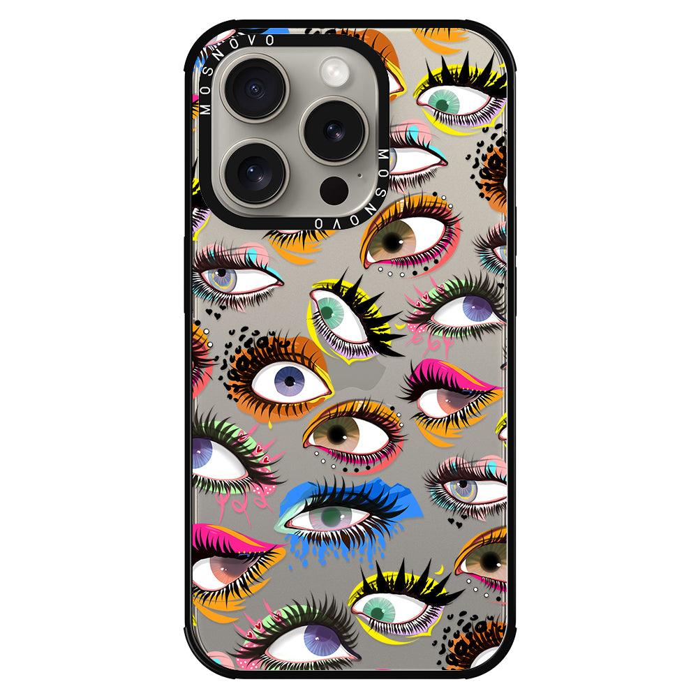 Eyes Phone Case - iPhone 15 Pro Case - MOSNOVO