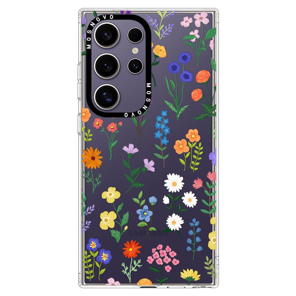 Botanical Floral Phone Case - Samsung Galaxy S24 Ultra Case - MOSNOVO