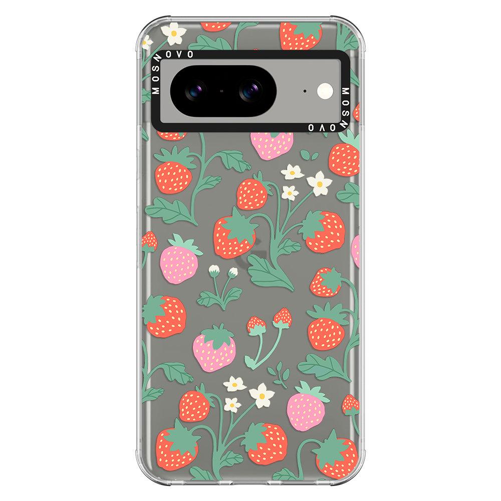 Cute Strawberry Phone Case - Google Pixel 8 Case - MOSNOVO