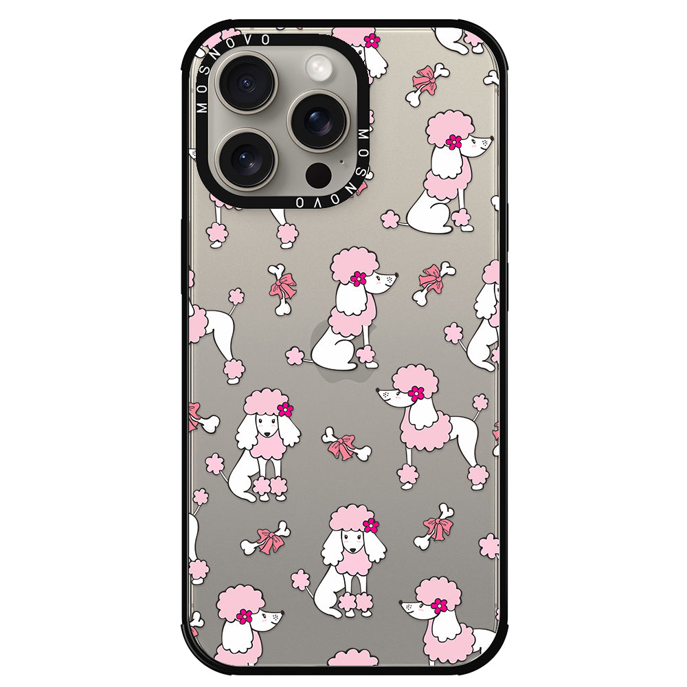 Cute Poodle Phone Case - iPhone 15 Pro Max Case - MOSNOVO