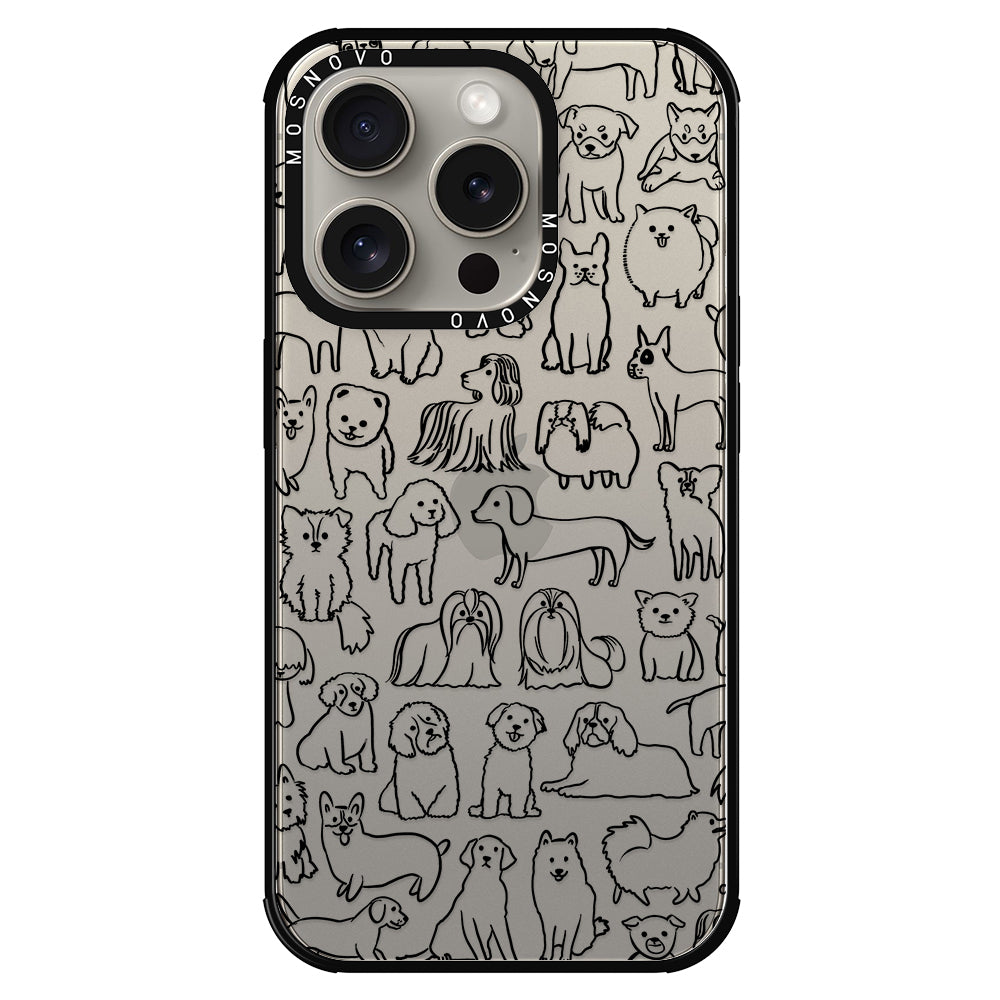 Dogs Phone Case - iPhone 15 Pro Case - MOSNOVO