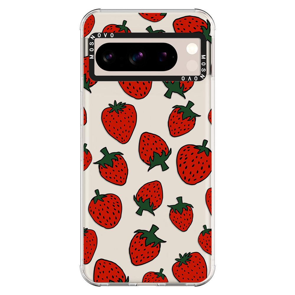 Red Strawberry Phone Case - Google Pixel 8 Pro Case - MOSNOVO