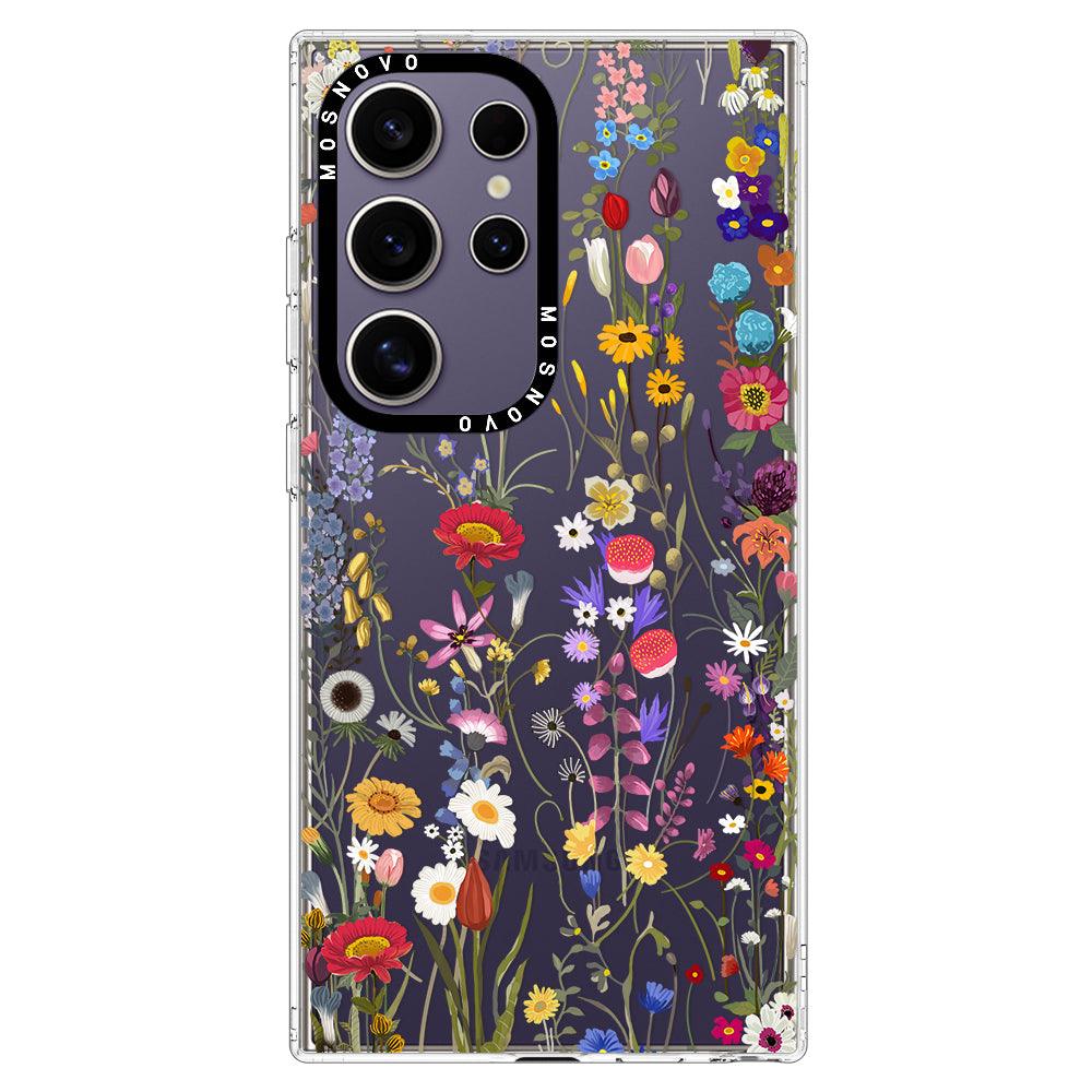 Wildflower Meadow Phone Case - Samsung Galaxy S24 Ultra Case - MOSNOVO