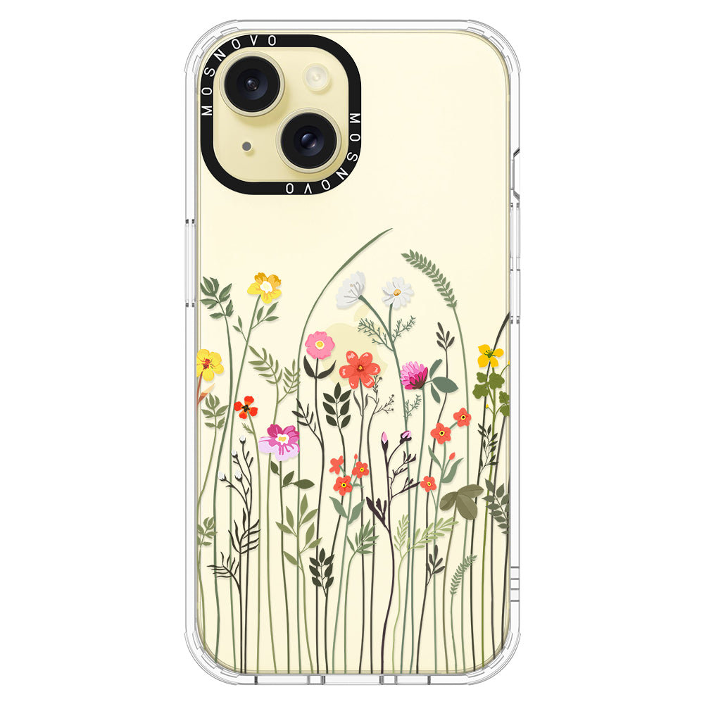 Spring Wildflower Phone Case - iPhone 15 Case Clear