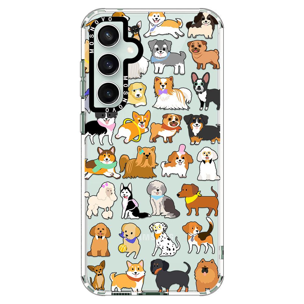 Cute Dogs Phone Case - Samsung Galaxy S23 FE Case