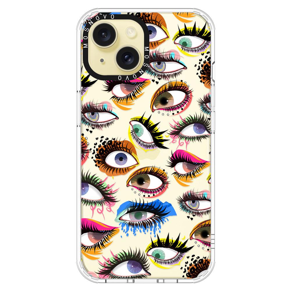 Eyes Phone Case - iPhone 15 Plus Case - MOSNOVO