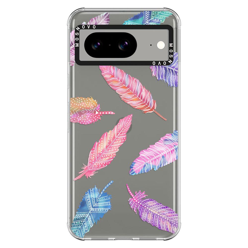 Tribal Feathers Phone Case - Google Pixel 8 Case - MOSNOVO