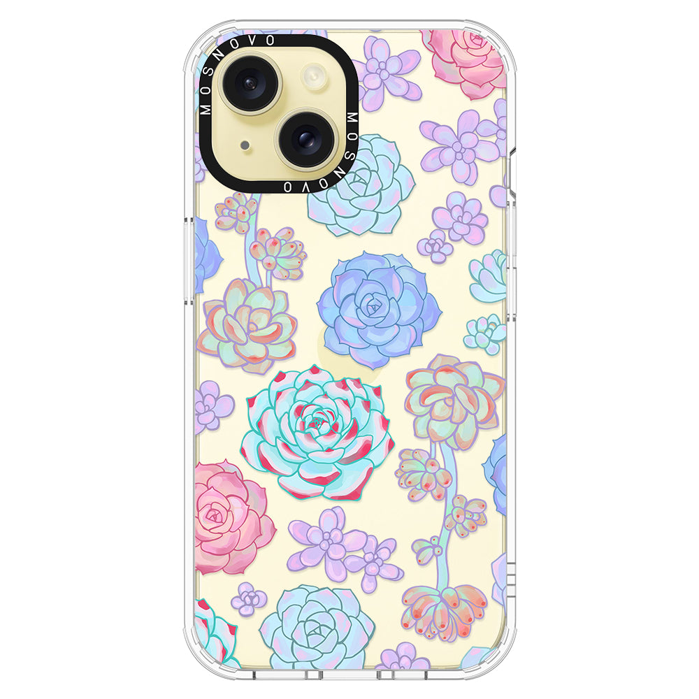 Succulents Phone Case - iPhone 15 Plus Case - MOSNOVO