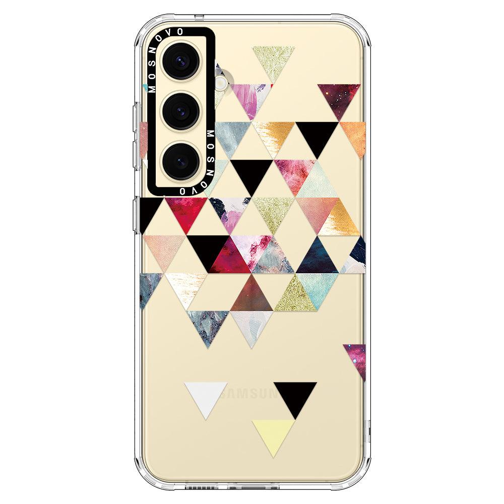 Triangles Stone Marble Phone Case - Samsung Galaxy S24 Case - MOSNOVO