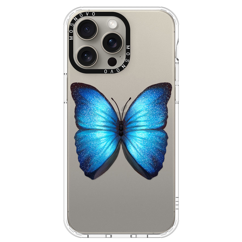 Shimmering Butterfly Phone Case - iPhone 15 Pro Max Case - MOSNOVO