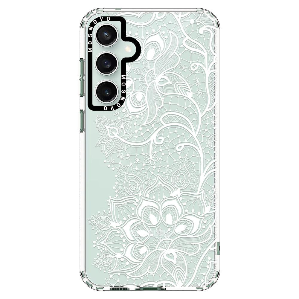 White Lotus Henna Phone Case - Samsung Galaxy S23 FE Case