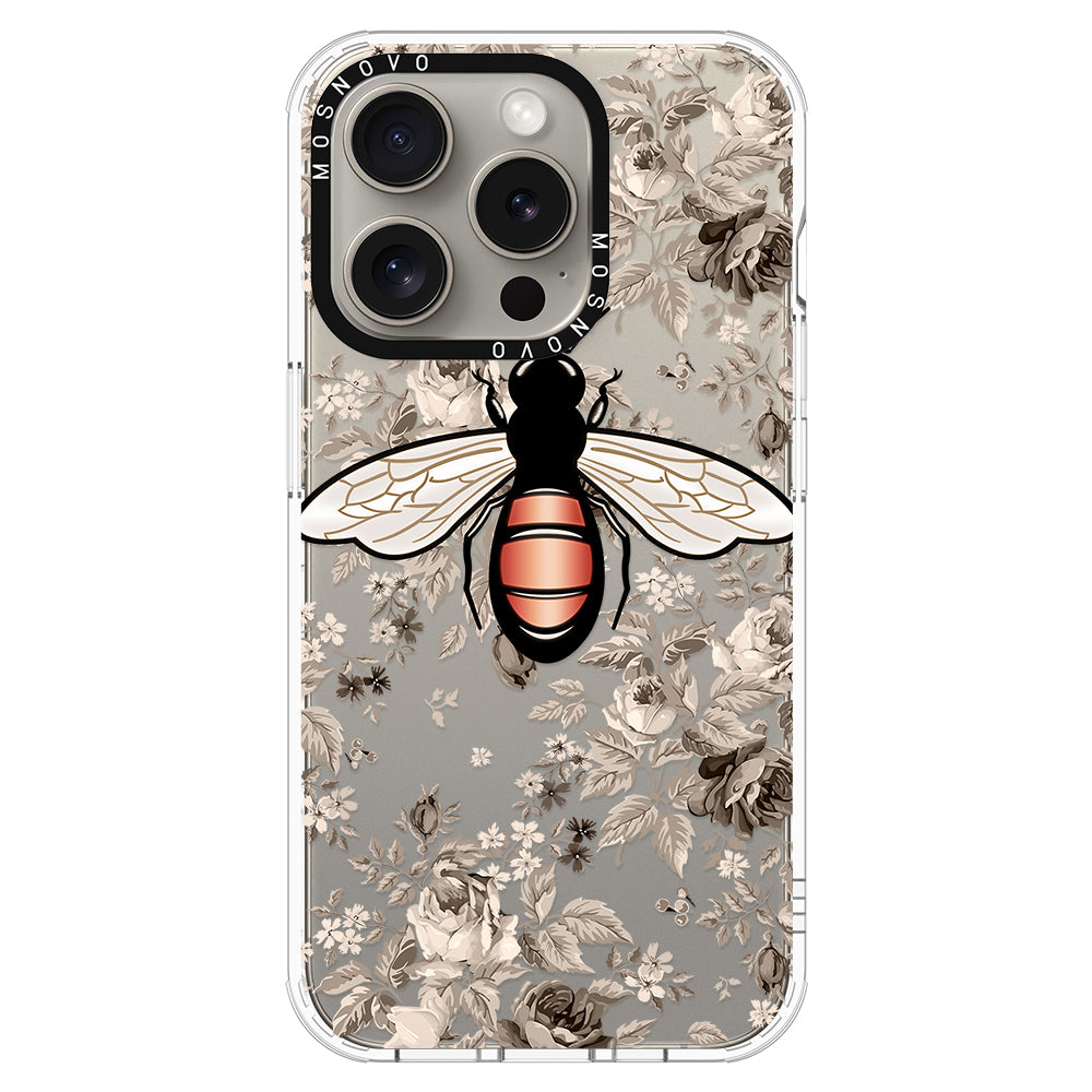 Vintage Bee Phone Case - iPhone 15 Pro Case - MOSNOVO