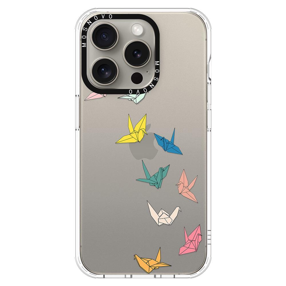 Paper Crane Phone Case - iPhone 15 Pro Case - MOSNOVO