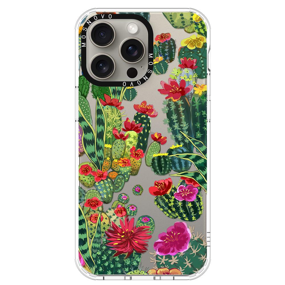 Cactus Garden Phone Case - iPhone 15 Pro Max Case - MOSNOVO