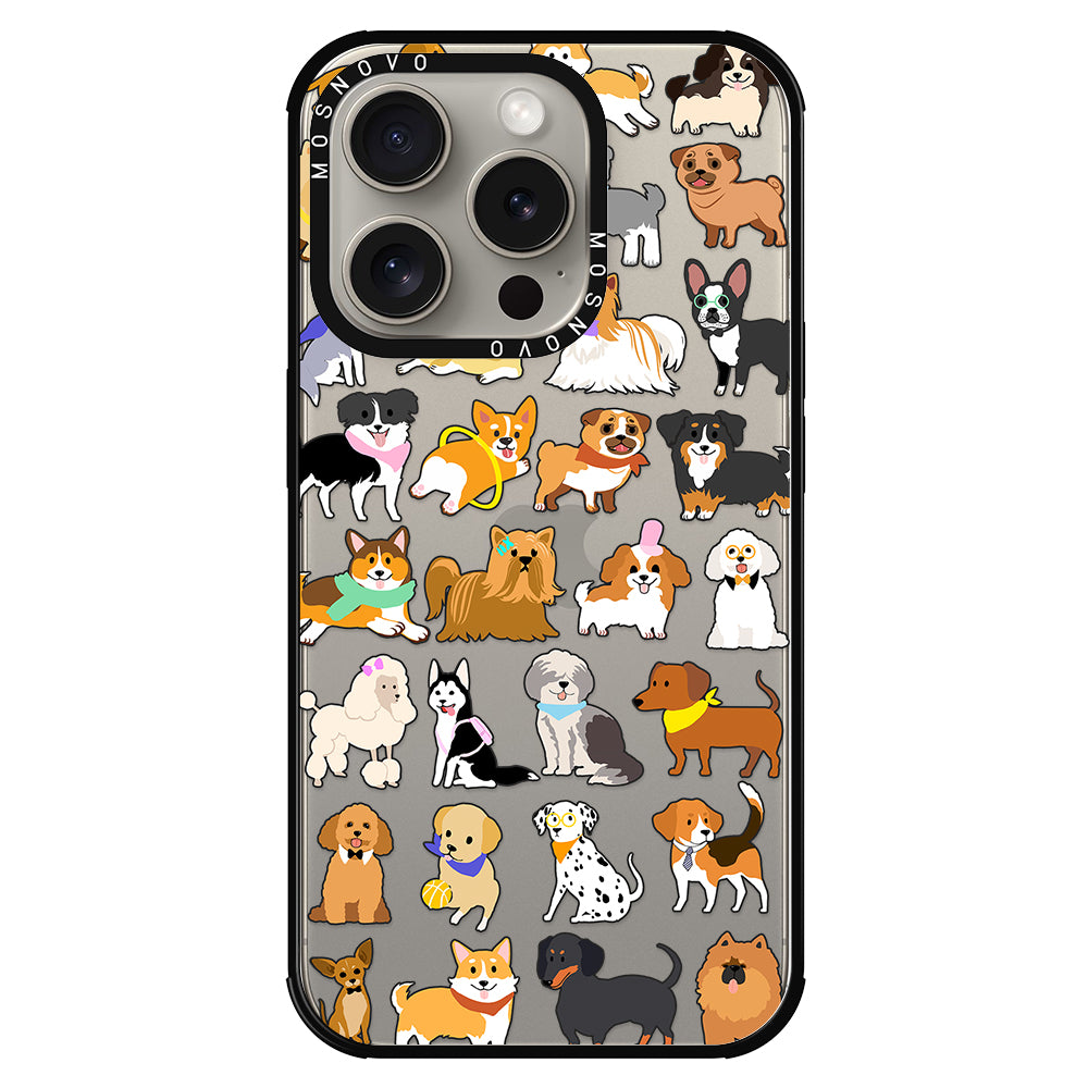 Cute Puppy Phone Case - iPhone 15 Pro Case - MOSNOVO