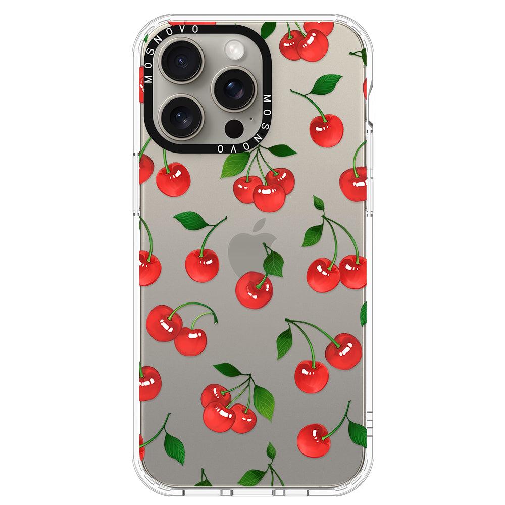 Poppy Cherry Phone Case - iPhone 15 Pro Max Case - MOSNOVO