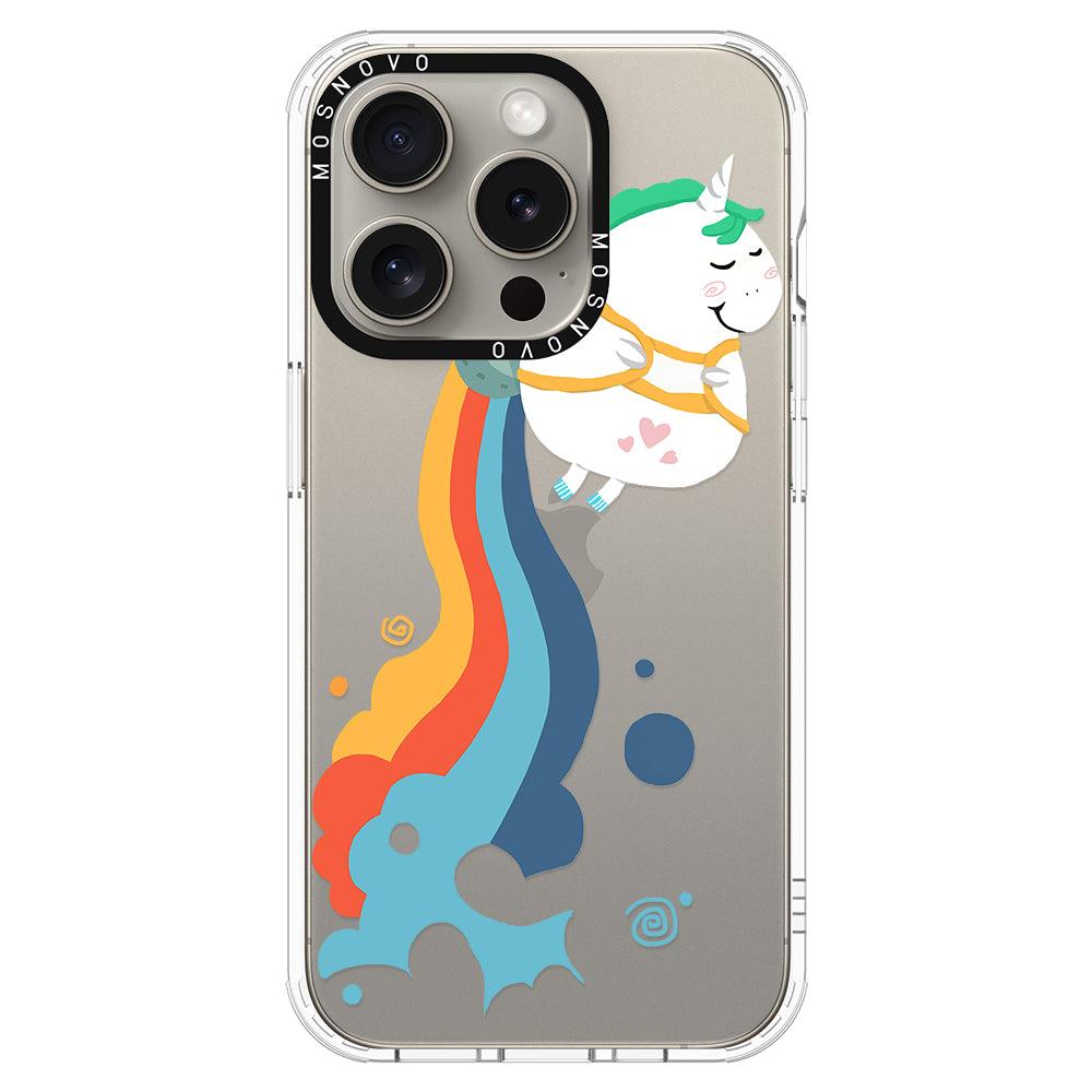 Cute Rainbow Unicorn Phone Case - iPhone 15 Pro Case - MOSNOVO