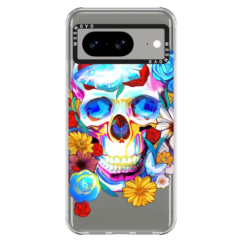 Neon Skull Phone Case - Google Pixel 8 Case - MOSNOVO