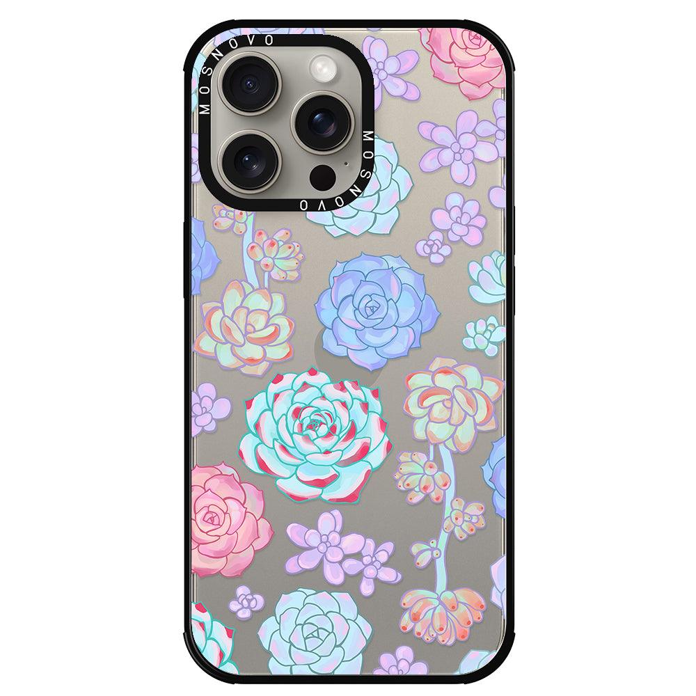 Succulents Phone Case - iPhone 15 Pro Max Case - MOSNOVO