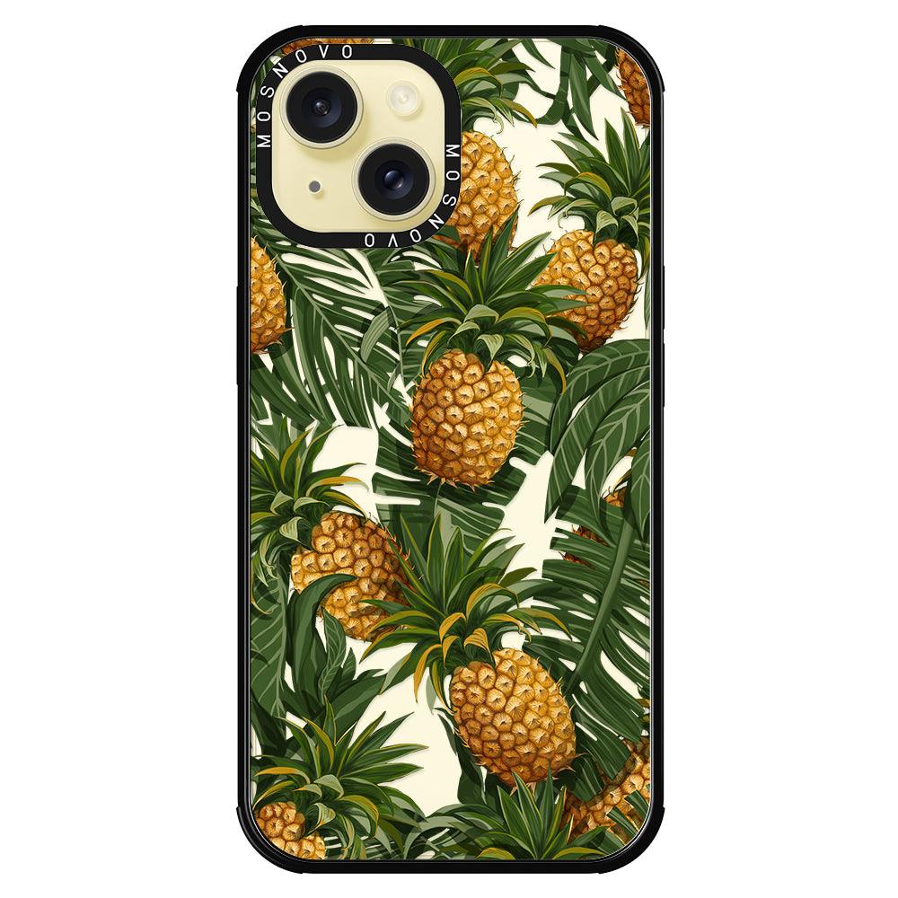 Pineapple Botany Phone Case - iPhone 15 Case - MOSNOVO