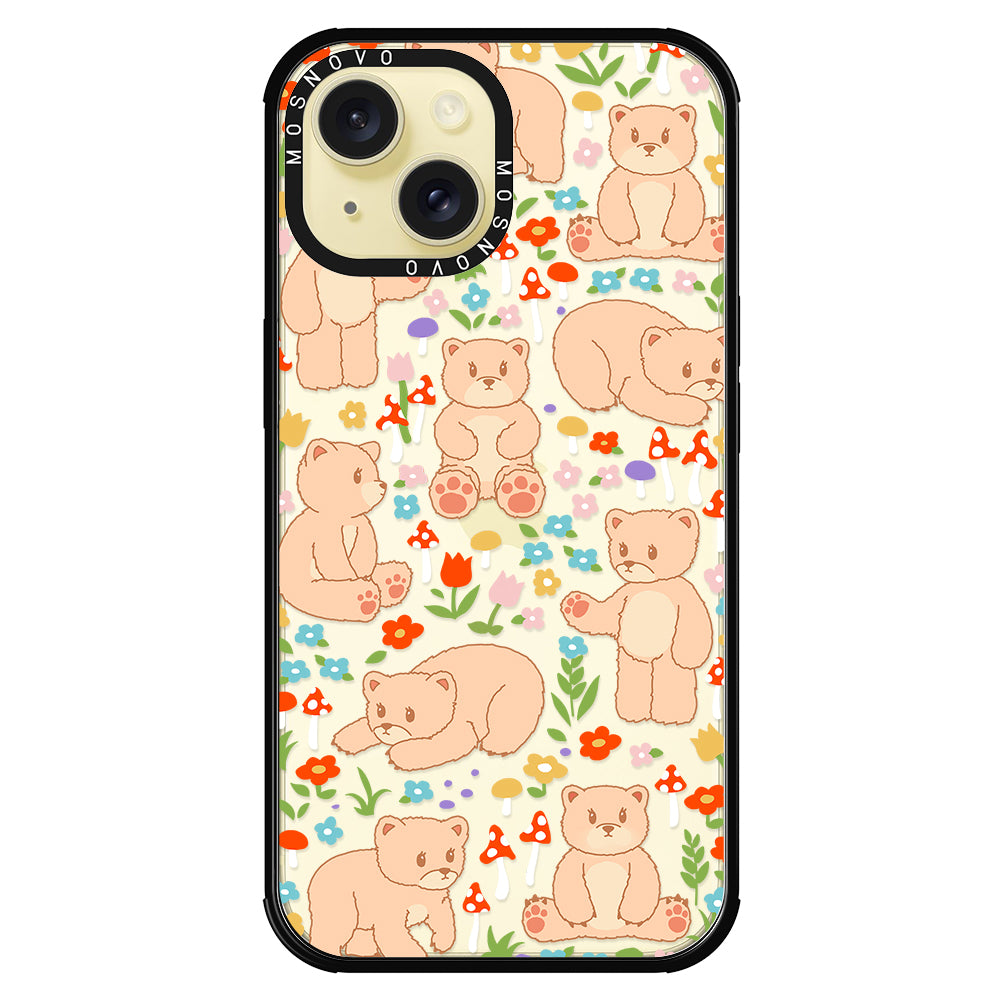 Cute Bear Phone Case - iPhone 15 Plus Case - MOSNOVO