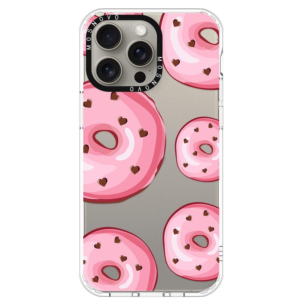 Pink Donuts Phone Case - iPhone 15 Pro Max Case - MOSNOVO