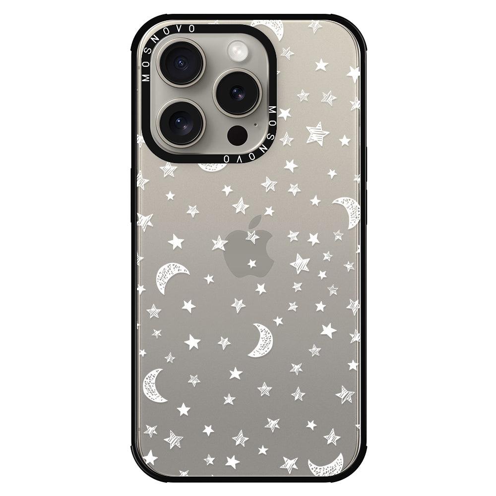 Night Moon Sky Phone Case - iPhone 15 Pro Case - MOSNOVO