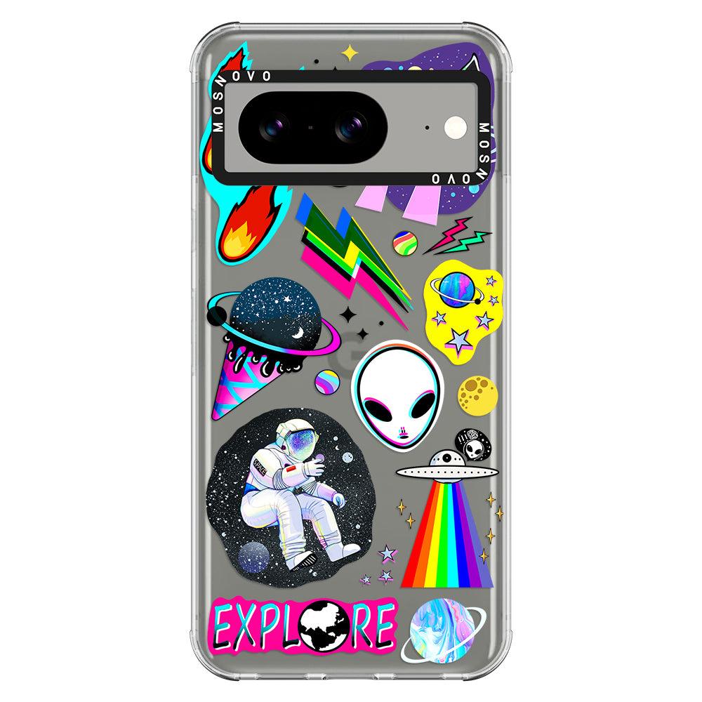 Sci-Fi Stickers Phone Case - Google Pixel 8 Case - MOSNOVO