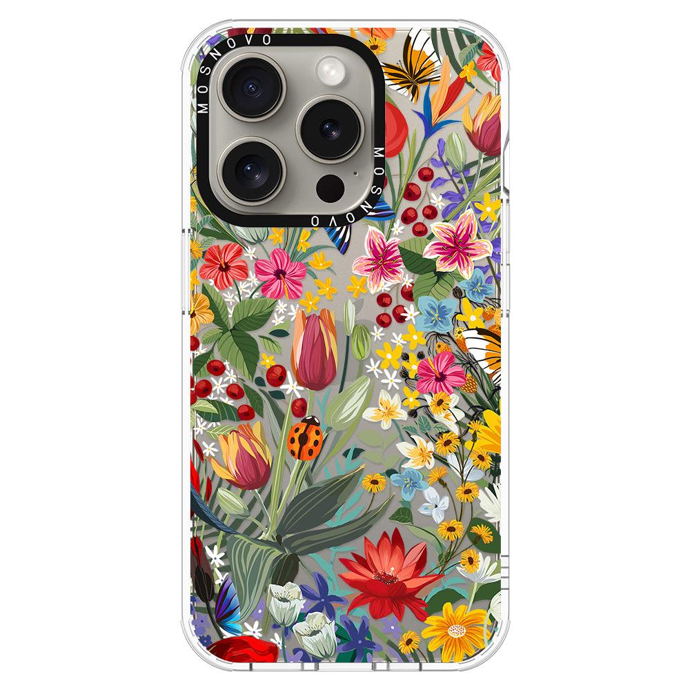 In The Garden Phone Case - iPhone 15 Pro Case - MOSNOVO