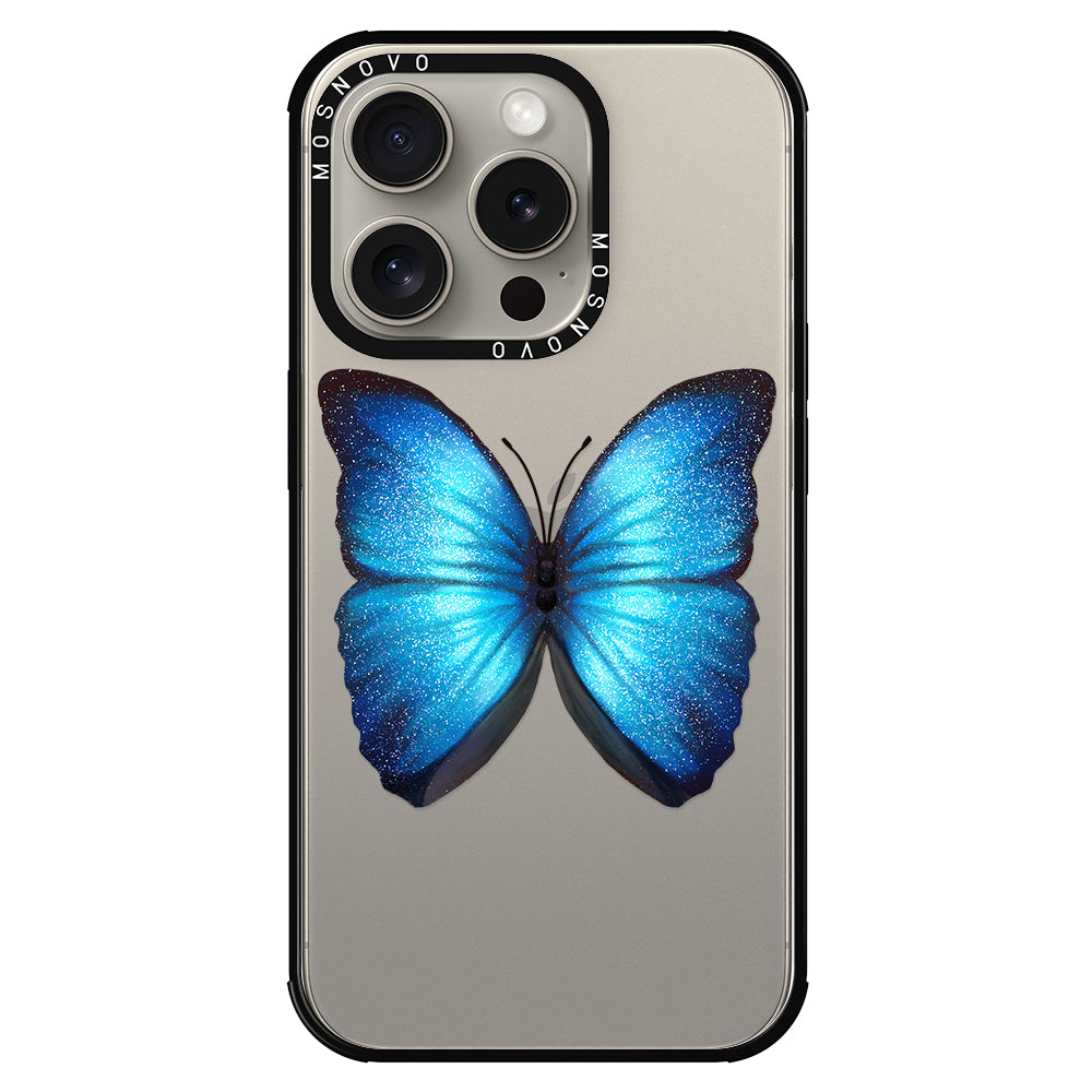 Shimmering Butterfly Phone Case - iPhone 15 Pro Case - MOSNOVO