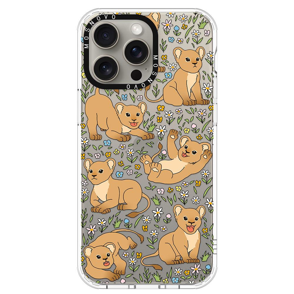 Cute Lion Phone Case - iPhone 15 Pro Max Case - MOSNOVO