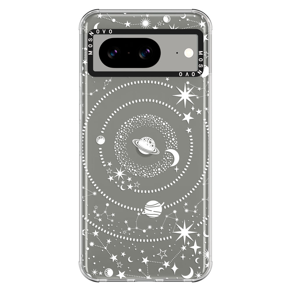 White Galaxy Phone Case - Google Pixel 8 Case - MOSNOVO