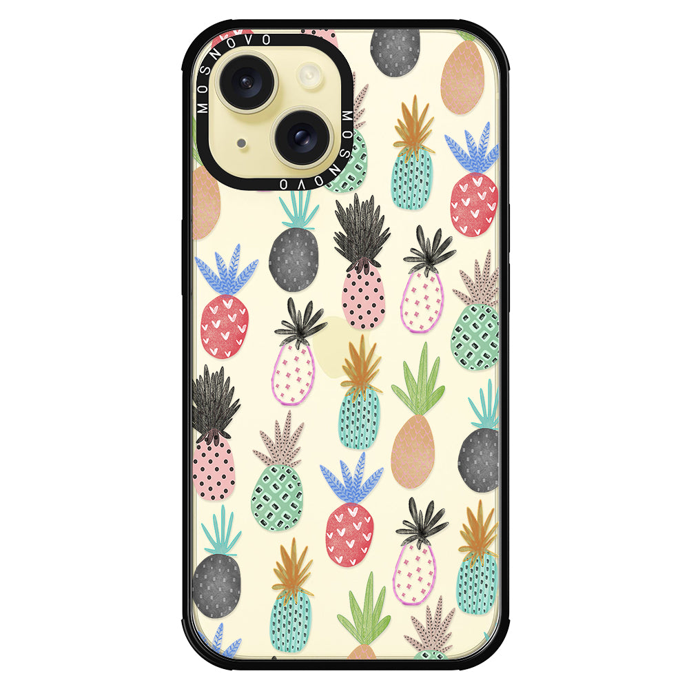 Cute Pineapple Phone Case - iPhone 15 Plus Case - MOSNOVO