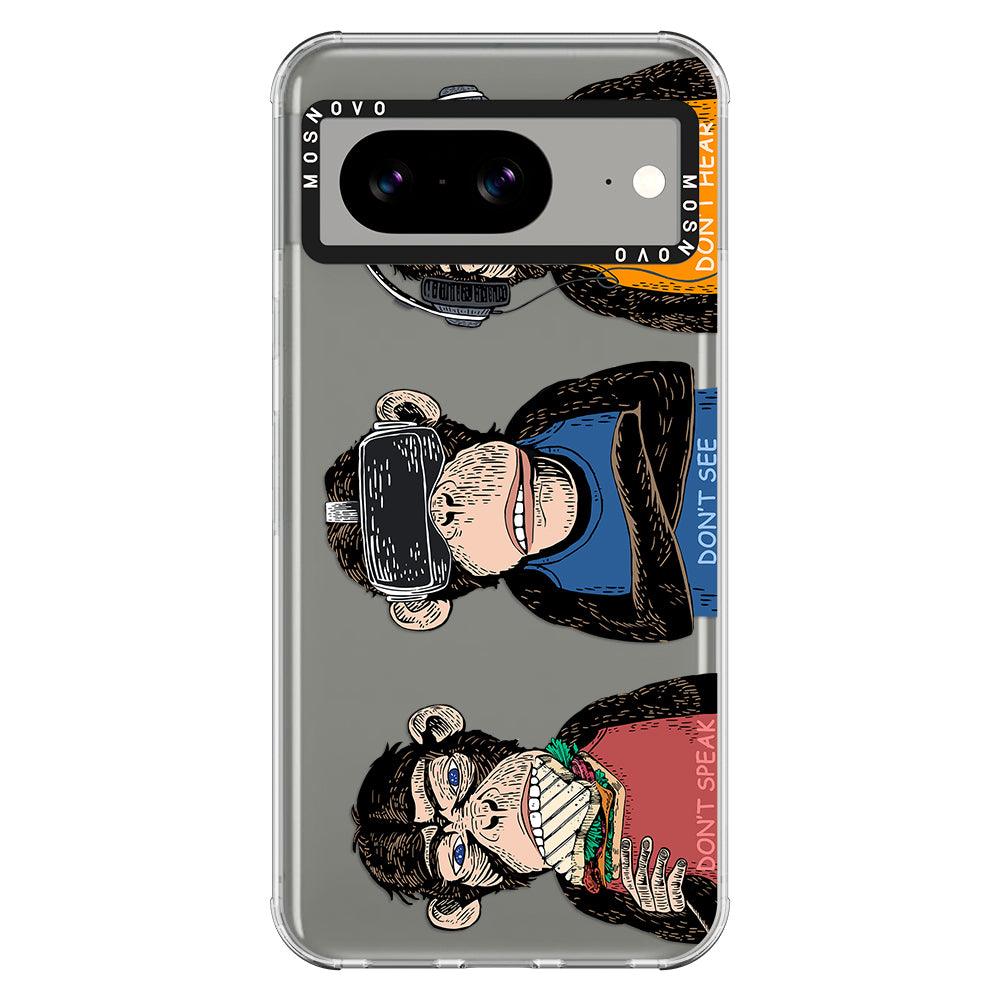 Don't Speak, Don't See,Don't Hear Phone Case - Google Pixel 8 Case - MOSNOVO