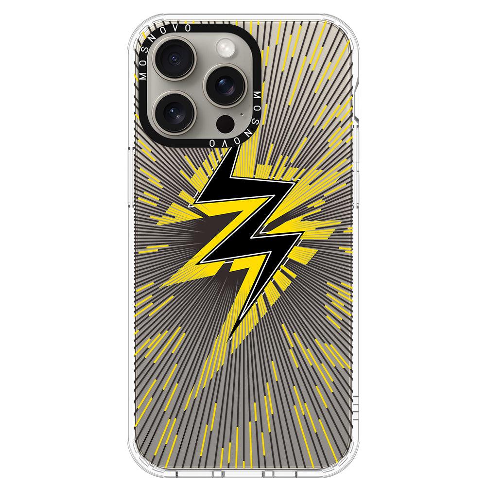 Lightning Bolt Phone Case - iPhone 15 Pro Max Case - MOSNOVO