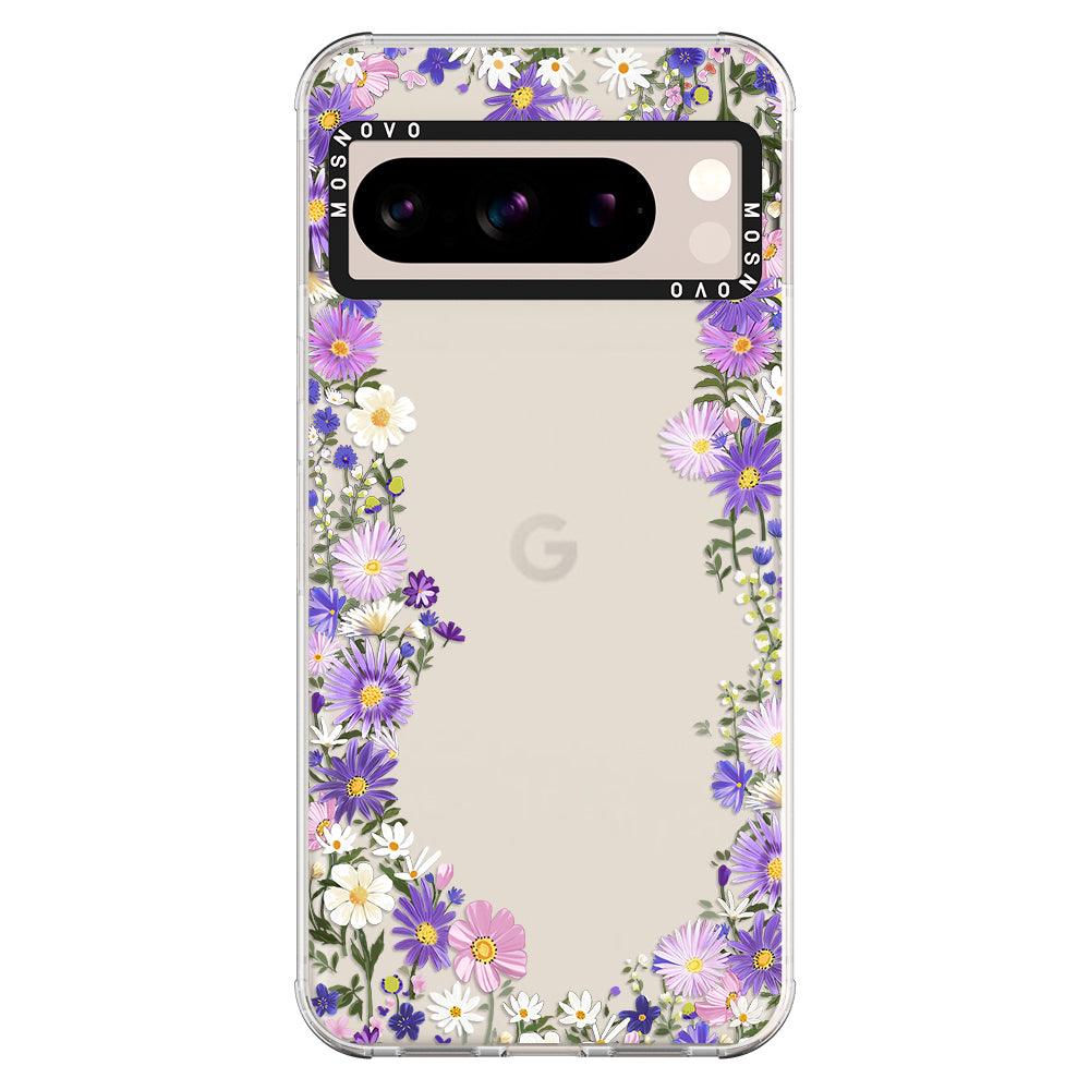 Purple Daisy Garden Phone Case - Google Pixel 8 Pro Case - MOSNOVO