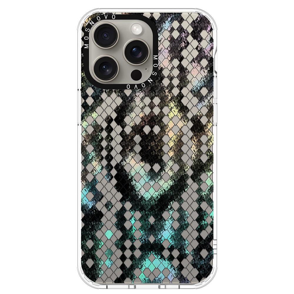 Rainbow Snake Print Phone Case - iPhone 15 Pro Max Case - MOSNOVO