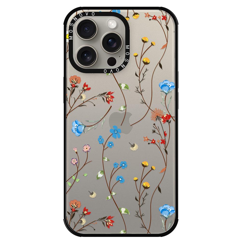 Wildflowers Phone Case - iPhone 15 Pro Max Case - MOSNOVO