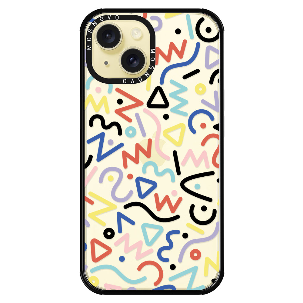 Doodle Art Phone Case - iPhone 15 Case - MOSNOVO