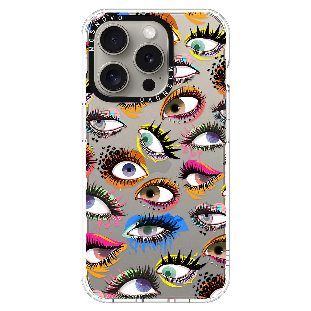 Eyes Phone Case - iPhone 15 Pro Case - MOSNOVO