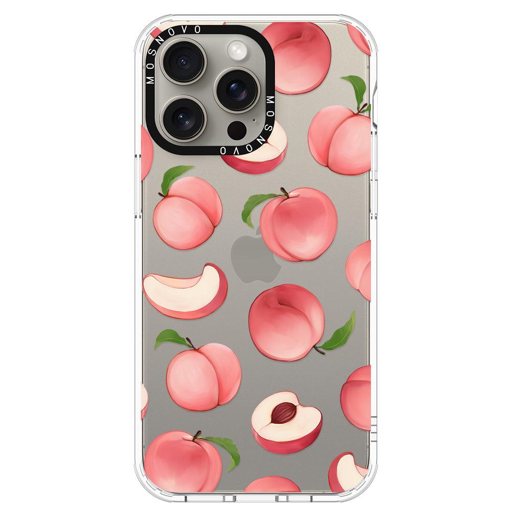 Cute Peach Phone Case - iPhone 15 Pro Max Case - MOSNOVO