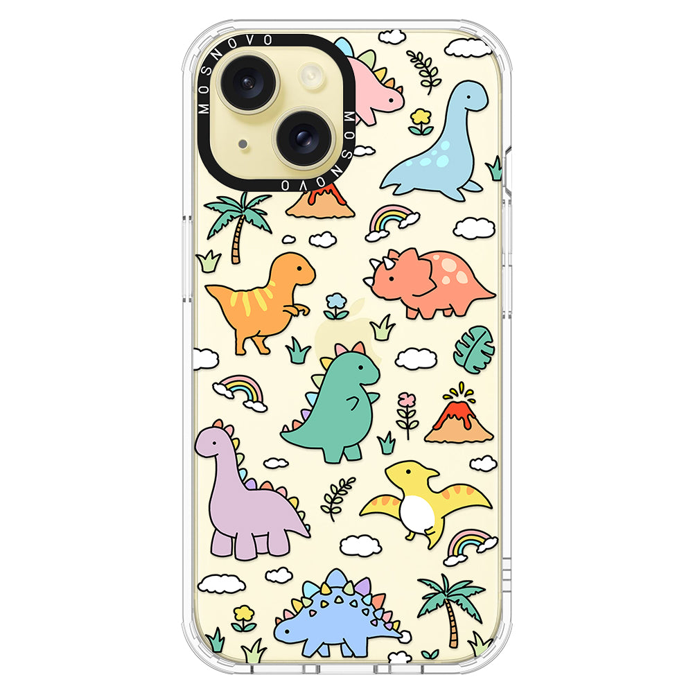 Cute Dinosaur World Phone Case - iPhone 15 Plus Case - MOSNOVO