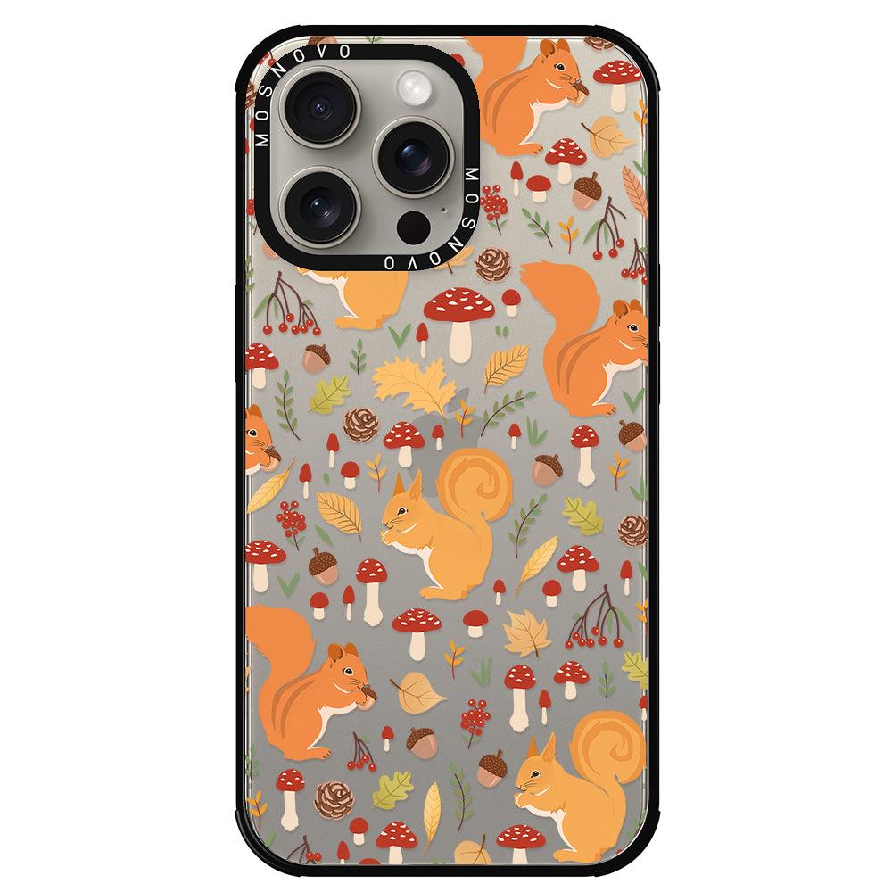 Autumn Squirrel Phone Case - iPhone 15 Pro Max Case - MOSNOVO