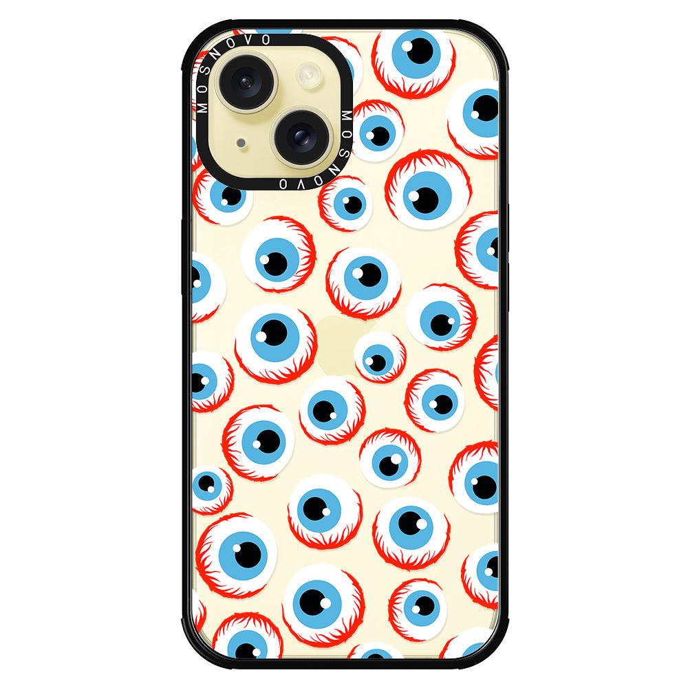 Scary Eyeball Phone Case - iPhone 15 Plus Case - MOSNOVO