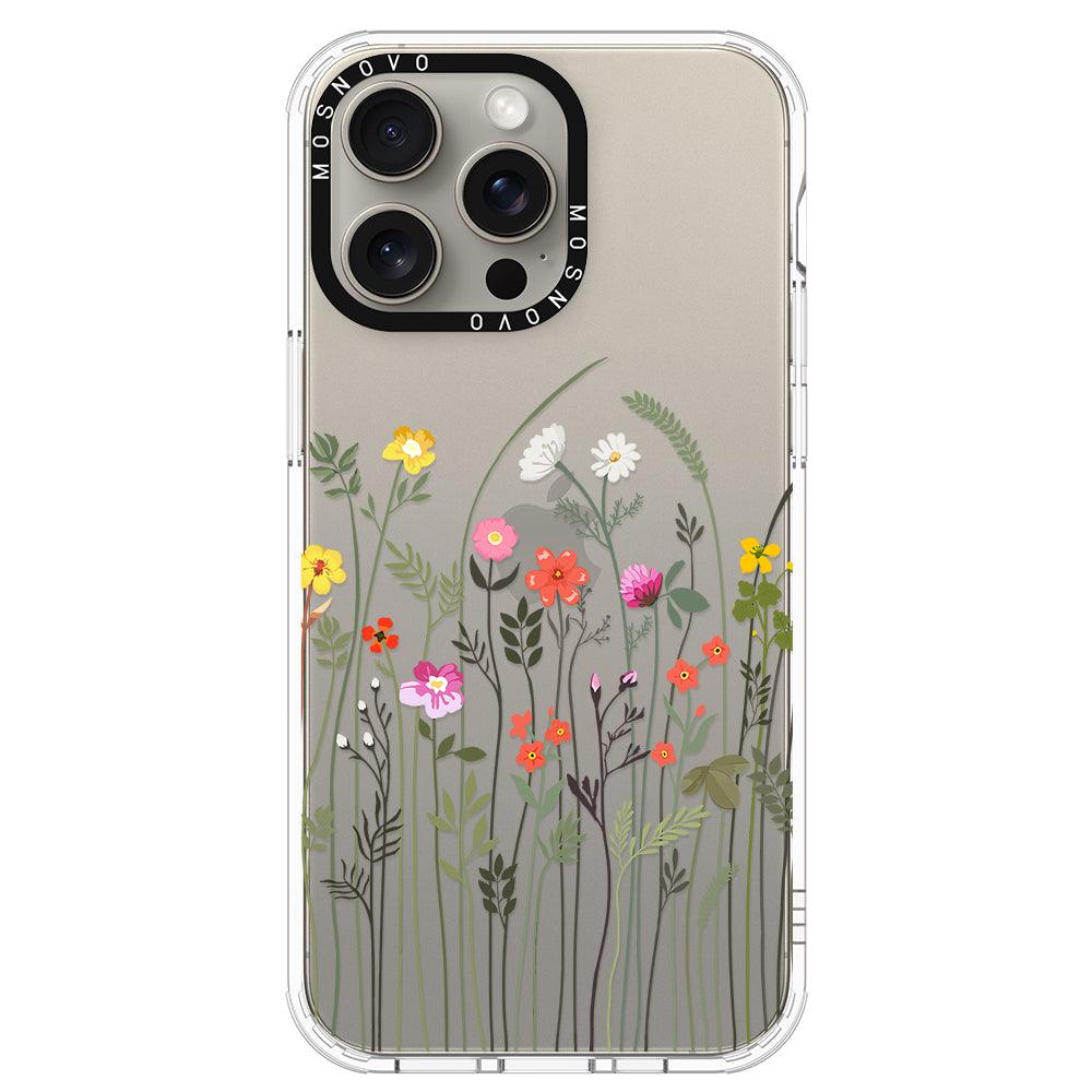 Spring Wildflower Phone Case - iPhone 15 Pro Max Case - MOSNOVO