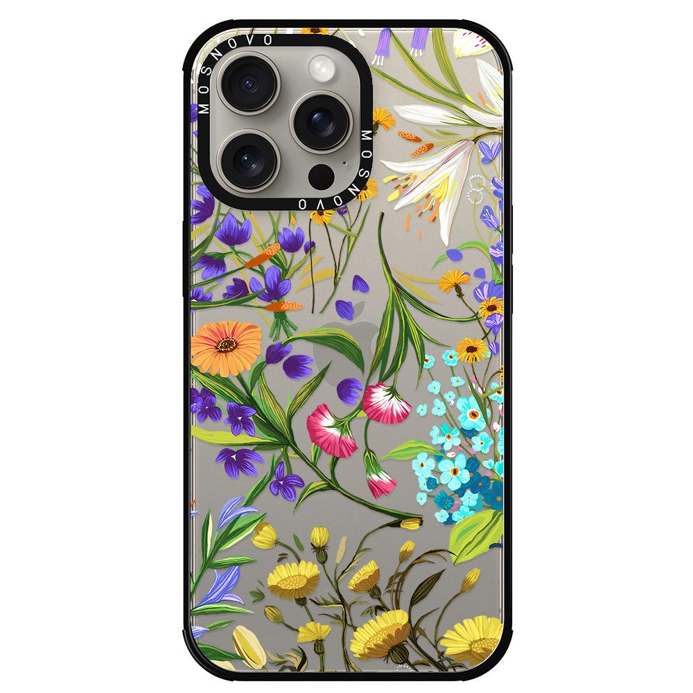 Summer Flower Holidays Phone Case - iPhone 15 Pro Max Case - MOSNOVO