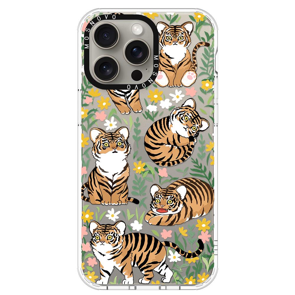 Cute Tiger Phone Case - iPhone 15 Pro Max Case - MOSNOVO