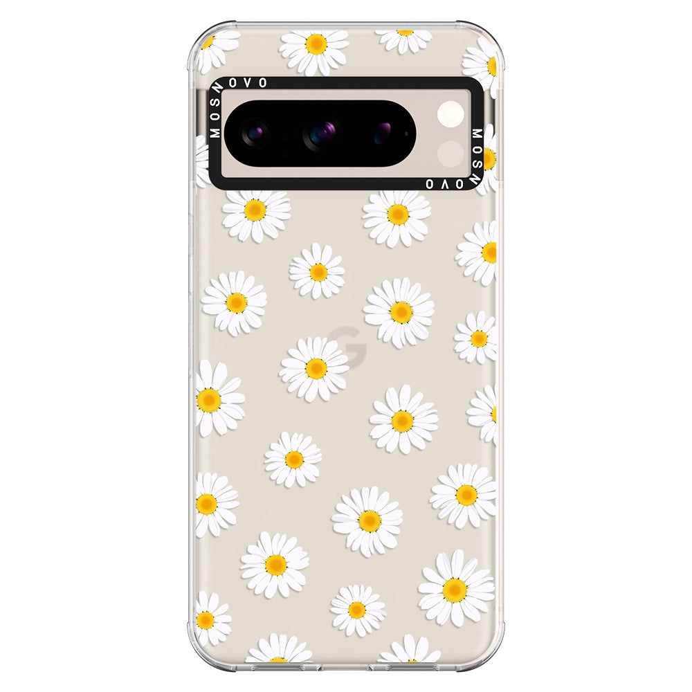 White Daisy Phone Case - Google Pixel 8 Pro Case - MOSNOVO