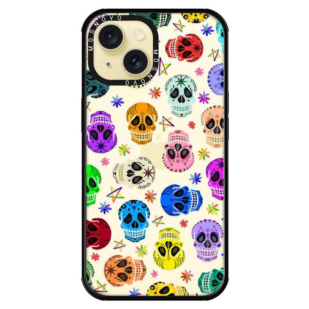 Skull Phone Case - iPhone 15 Plus Case - MOSNOVO